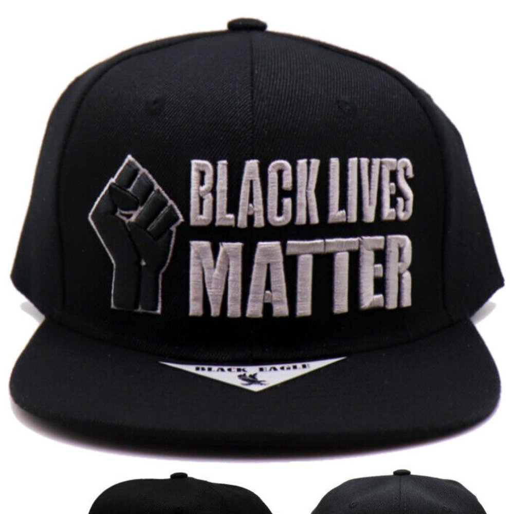 Black Pride Black Eagle BLM Fist Snapback Hat
